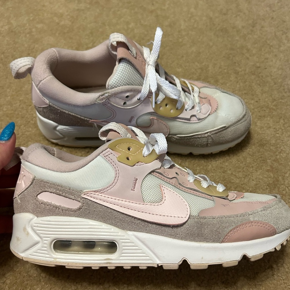 Nike Air Max 90 Futura sneakers women's size 6.5 pink white trainers DM09923